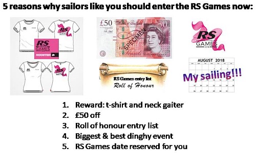 More information on 5 reasons why sailors like you should enter the RS Games now: